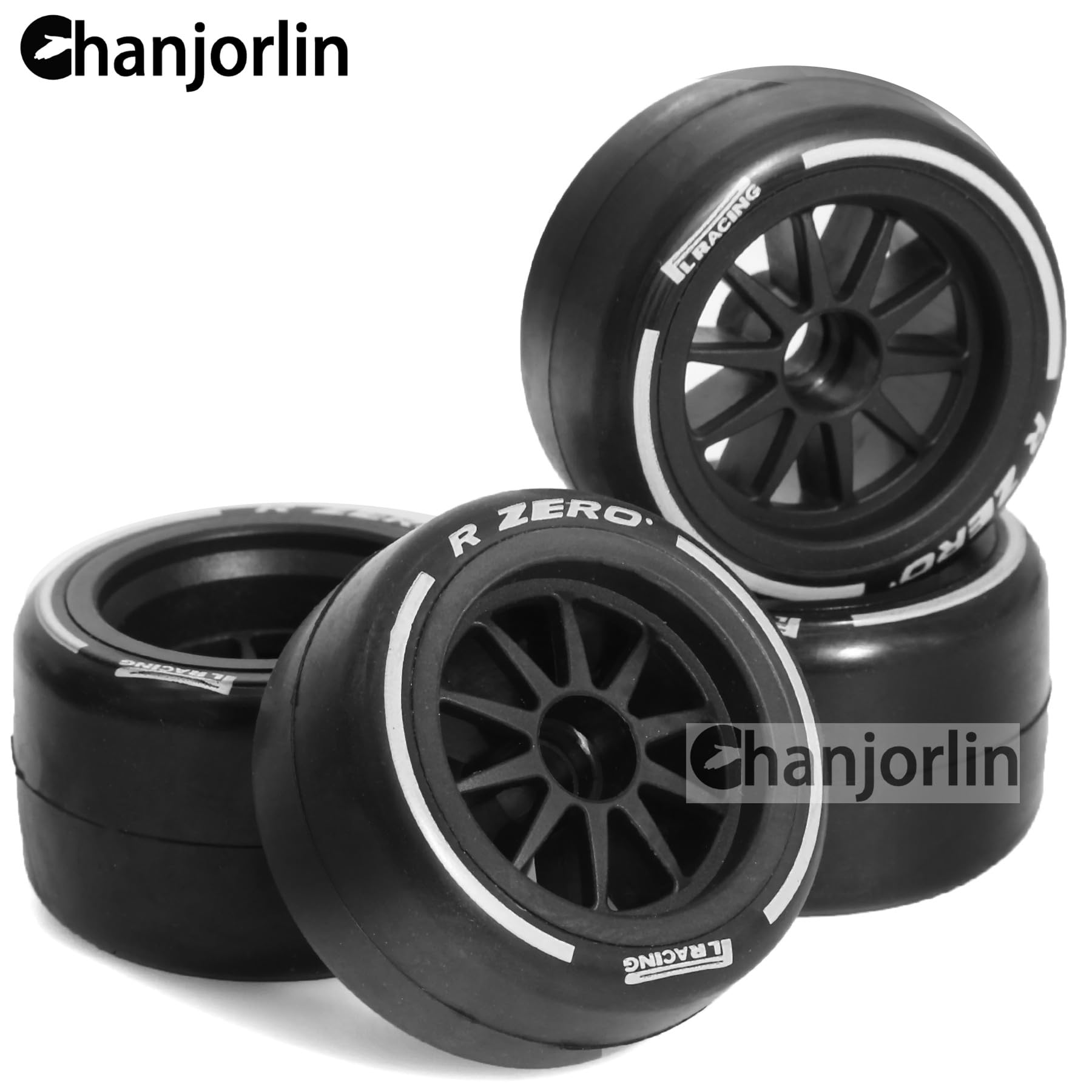Amazon | Chanjorlin 1/10 RC F1 フロントとリア タイヤとホイール